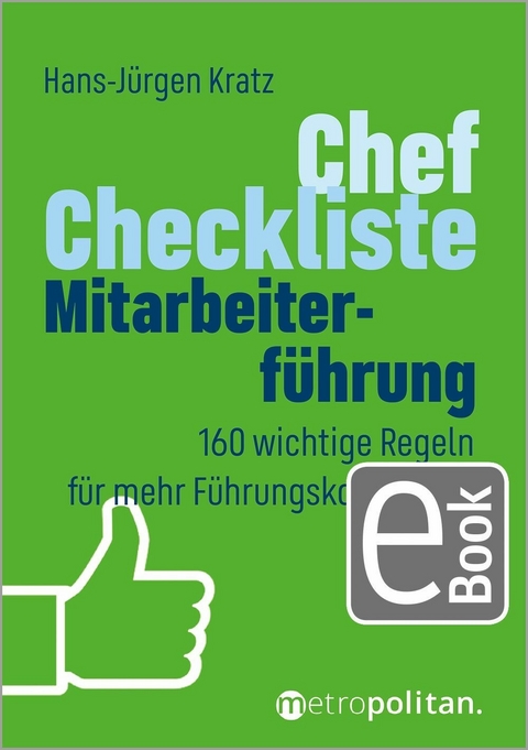Chef-Checkliste Mitarbeiterf&uuml;hrung - Hans-J&uuml;rgen Kratz