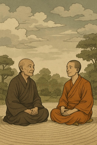 A conversation among two Buddhist
