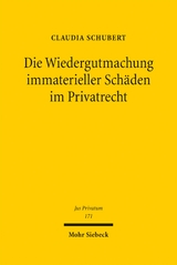 Die Wiedergutmachung immaterieller Sch&auml;den im Privatrecht - Claudia Schubert