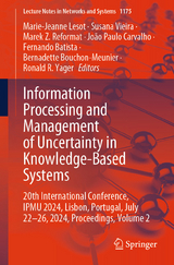 Information Processing and Management of Uncertainty in Knowledge-Based Systems - 