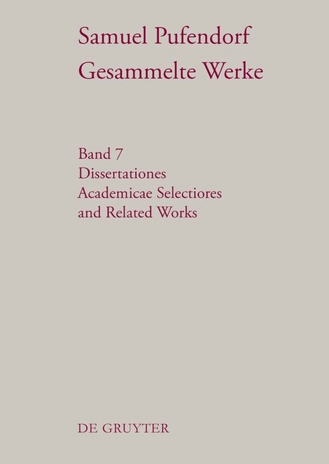 Dissertationes Academicae Selectiores and Related Works - 