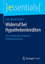 Widerruf bei Hypothekenkrediten - Hans-Bernd Sch&auml;fer