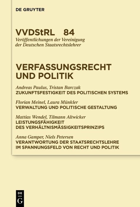Verfassungsrecht und Politik - 