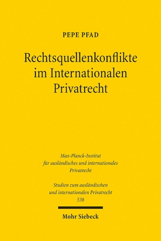 Rechtsquellenkonflikte im Internationalen Privatrecht