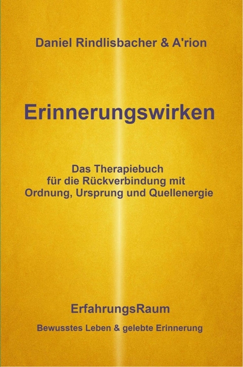 Erinnerungswirken - Daniel Rindlisbacher, A'rion Das Feld