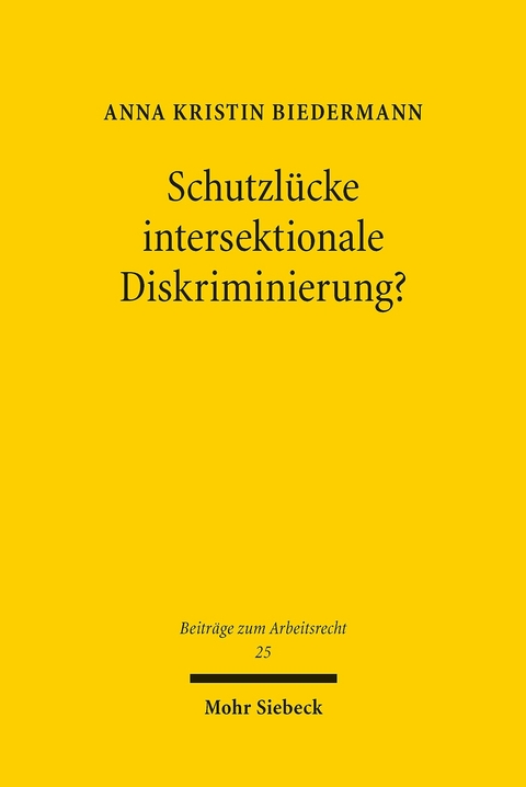 Schutzl&uuml;cke intersektionale Diskriminierung? -  Anna Kristin Biedermann