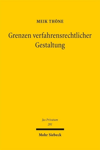 Grenzen verfahrensrechtlicher Gestaltung