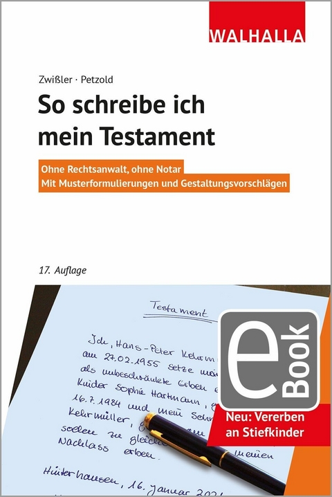 So schreibe ich mein Testament - Finn Zwi&szlig;ler, Sascha Petzold