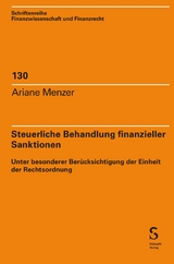 Steuerliche Behandlung finanzieller Sanktionen - Ariane Menzer