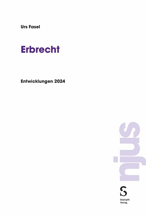 Erbrecht - Urs Fasel