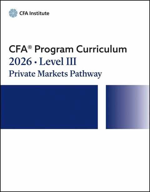 2026 CFA Program Curriculum Level III Private Markets Pathway Box Set