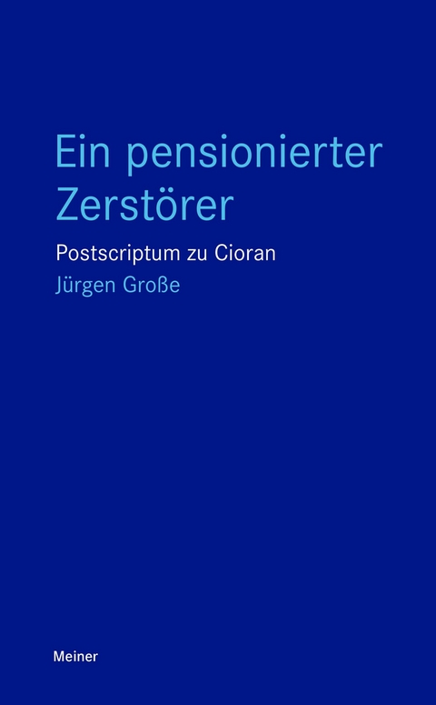 Ein pensionierter Zerst&ouml;rer - J&uuml;rgen Gro&szlig;e