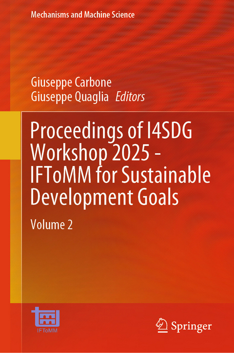 Proceedings of I4SDG Workshop 2025 - IFToMM for Sustainable Development Goals - 