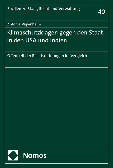 Klimaschutzklagen gegen den Staat in den USA und Indien - Antonia Papenheim
