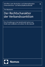 Der Rechtscharakter der Verbandssanktion - Tim Neumann