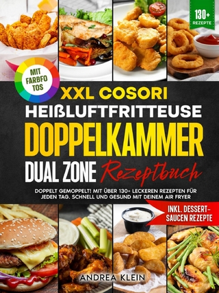 XXL Cosori Heißluftfritteuse Doppelkammer Dual Zone Rezeptbuch