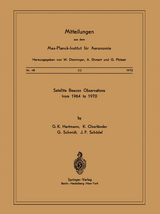 Satellite Beacons Observations from 1964 to 1970 - G. K. Hartmann, K. Oberl&auml;nder, G. Schmidt, J. P. Sch&ouml;del