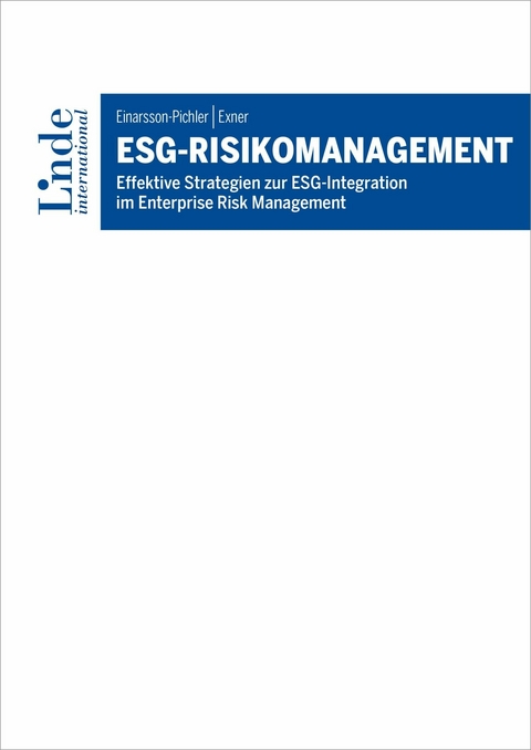 ESG-Risikomanagement -  Viktoria Einarsson-Pichler,  Karin Exner