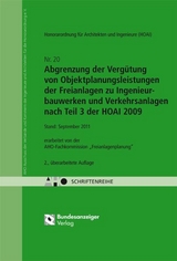 Abgrenzung der Verg&uuml;tung von Objektplanungsleistungen nach Teil 3 der HOAI 2009