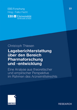 Lageberichterstattung &uuml;ber den Bereich Pharmaforschung und -entwicklung - Christoph Thiesen