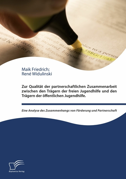Zur Qualit&auml;t der partnerschaftlichen Zusammenarbeit zwischen den Tr&auml;gern der freien Jugendhilfe und den Tr&auml;gern der &ouml;ffentlichen Jugendhilfe -  Maik Friedrich,  Ren&eacute; Widulinski