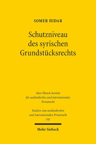Schutzniveau des syrischen Grundstücksrechts