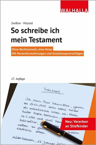So schreibe ich mein Testament
