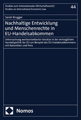 Nachhaltige Entwicklung und Menschenrechte in EU-Handelsabkommen - Sarah Brugger