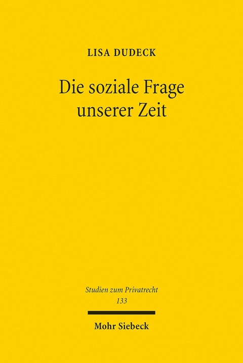 Die soziale Frage unserer Zeit -  Lisa Dudeck