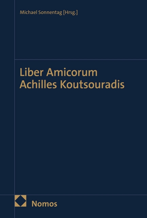 Liber Amicorum Achilles Koutsouradis - 