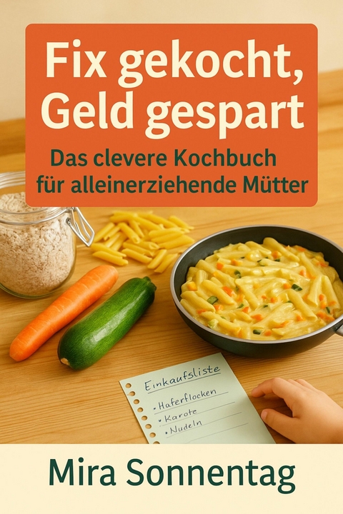 'Fix gekocht, Geld gespart: Das clevere Kochbuch f&uuml;r alleinerziehende M&uuml;tter'  Schnelle, g&uuml;nstige und kindgerechte Rezepte f&uuml;r stressfreie Mahlzeiten im Alltag. -  Mira Sonnentag