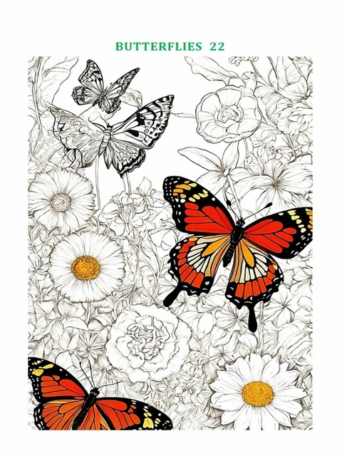 Fun coloring book Butterflies 3 for little artists - Kurt Taylor