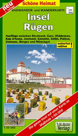 Radwander- und Wanderkarte Insel R&uuml;gen