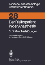 Der Risikopatient in der An&auml;sthesie - 