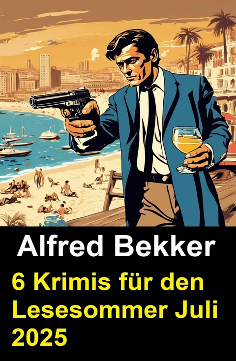 6 Krimis f&uuml;r den Lesesommer Juli 2025 -  Alfred Bekker