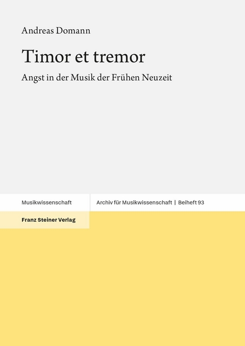 Timor et tremor -  Andreas Domann