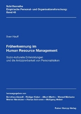 Fr&uuml;herkennung im Human Resource Management: Sozio-kulturelle Entwicklungen und die Antizipierbarkeit von Personalrisiken -  Sven Hauff