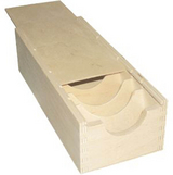 Lernbox (DIN A8) aus Holz - 