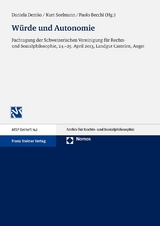 W&uuml;rde und Autonomie - 