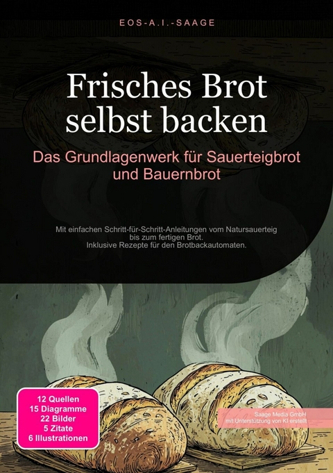Frisches Brot selbst backen: Das Grundlagenwerk für Sauerteigbrot und Bauernbrot -  D. Eos A. I. Saage