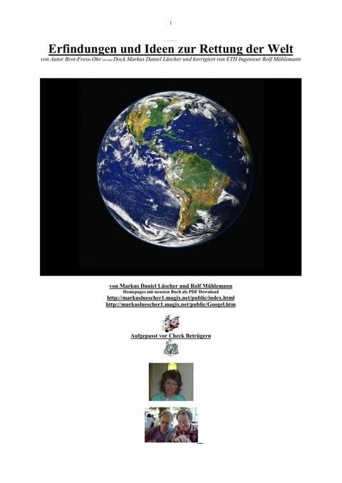 Erfindungen und Ideen zur Rettung der Welt - Markus L&uuml;scher