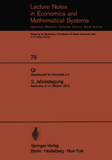 GI. Gesellschaft f&uuml;r Informatik e.V. 2. Jahrestagung - 