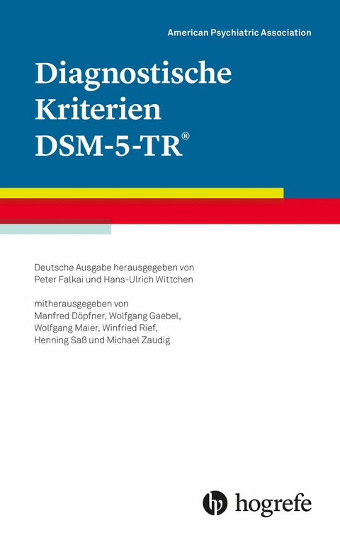 Diagnostische Kriterien DSM-5-TR&reg; -  American Psychiatric Association - APA