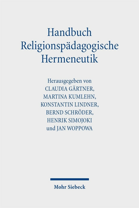 Handbuch Religionsp&auml;dagogische Hermeneutik - 
