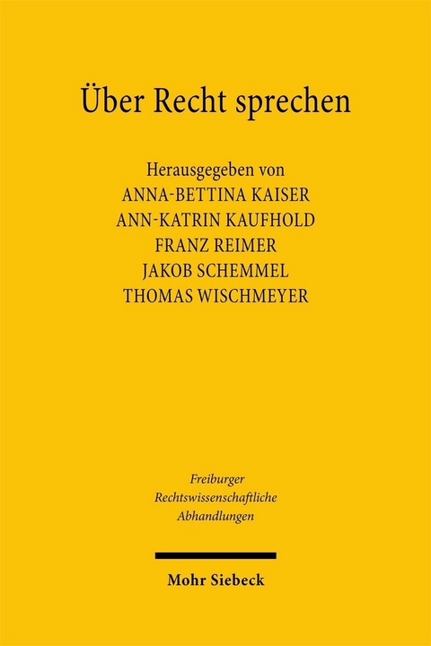 Über Recht sprechen - 