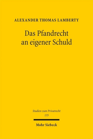 Das Pfandrecht an eigener Schuld