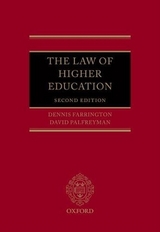 The Law of Higher Education - Farrington, Dennis; Palfreyman, David