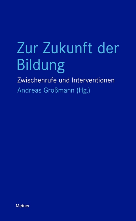 Zur Zukunft der Bildung - 