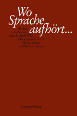 Wo Sprache aufh&ouml;rt.... - 