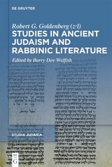 Studies in Ancient Judaism and Rabbinic Literature - Robert G. Goldenberg (z"l)